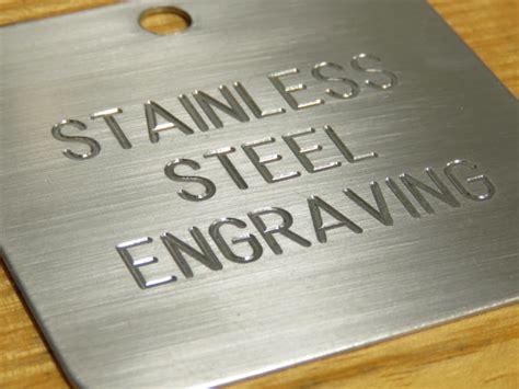 stainless steel plate engraving